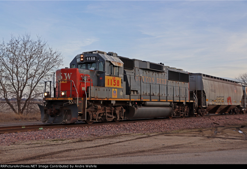 UP 1158 arrives back at the yard for a brief rest